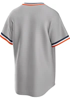 Detroit Tigers Nike 1980s Road Throwback Cooperstown Jersey - Grey