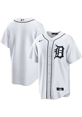 Detroit Tigers Mens Nike Replica Home Jersey - White