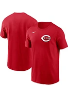 Nike Cincinnati Reds Red Wordmark Short Sleeve T Shirt