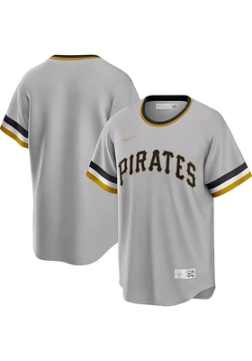Pittsburgh Pirates Nike Throwback Cooperstown Jersey - Grey