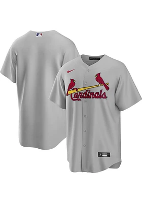 St Louis Cardinals Mens Nike Replica Road Jersey - Grey