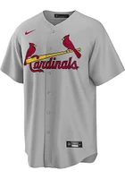 St Louis Cardinals Mens Nike Replica Road Jersey - Grey
