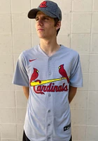 St Louis Cardinals Mens Nike Replica Road Jersey - Grey