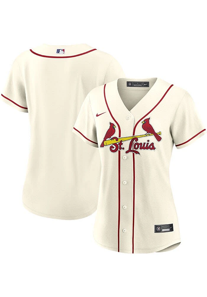 St Louis Cardinals Womens Nike Replica Alternate Jersey - Ivory
