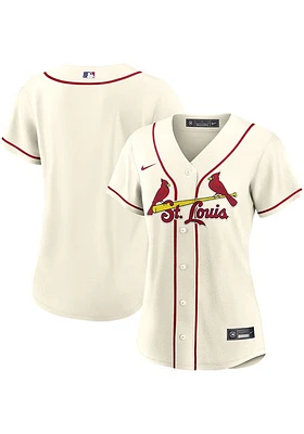 St Louis Cardinals Womens Nike Replica Alternate Jersey - Ivory
