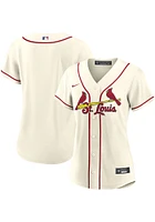 St Louis Cardinals Womens Nike Replica Alternate Jersey - Ivory