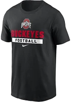 Nike Ohio State Buckeyes Stacked Football Short Sleeve T Shirt