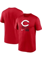 Nike Cincinnati Reds Red Logo Lock Up Legend Short Sleeve T Shirt