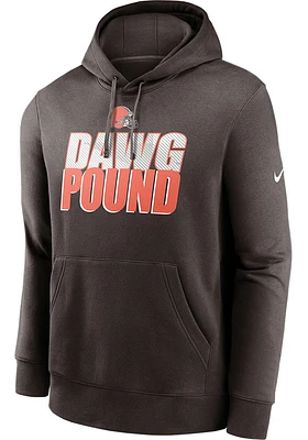 Nike Cleveland Browns Mens Brown Local Club Long Sleeve Hoodie