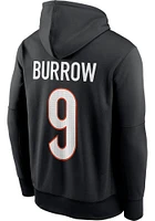 Joe Burrow Cincinnati Bengals Mens Black Name Number Player Hood