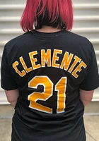 Roberto Clemente Pittsburgh Pirates Black Name And Number Short Sleeve Player T Shirt