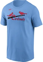 Stan Musial St Louis Cardinals Light Blue Name And Number Short Sleeve Player T Shirt