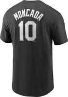Yoan Moncada Chicago White Sox Black Name And Number Short Sleeve Player T Shirt