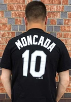 Yoan Moncada Chicago White Sox Black Name And Number Short Sleeve Player T Shirt