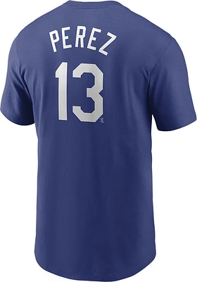 Salvador Perez Kansas City Royals Name And Number Short Sleeve Player T Shirt