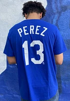 Salvador Perez Kansas City Royals Name And Number Short Sleeve Player T Shirt