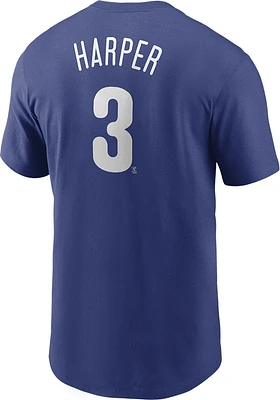 Bryce Harper Philadelphia Phillies Name And Number Short Sleeve Player T Shirt