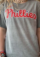 Bryce Harper Philadelphia Phillies Grey Name And Number Short Sleeve Player T Shirt