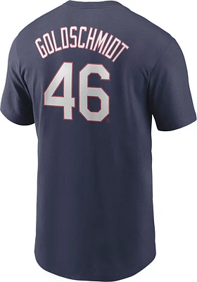 Paul Goldschmidt St Louis Cardinals Navy Blue Name And Number Short Sleeve Player T Shirt