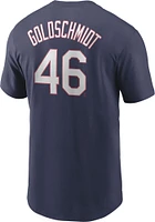Paul Goldschmidt St Louis Cardinals Navy Blue Name And Number Short Sleeve Player T Shirt