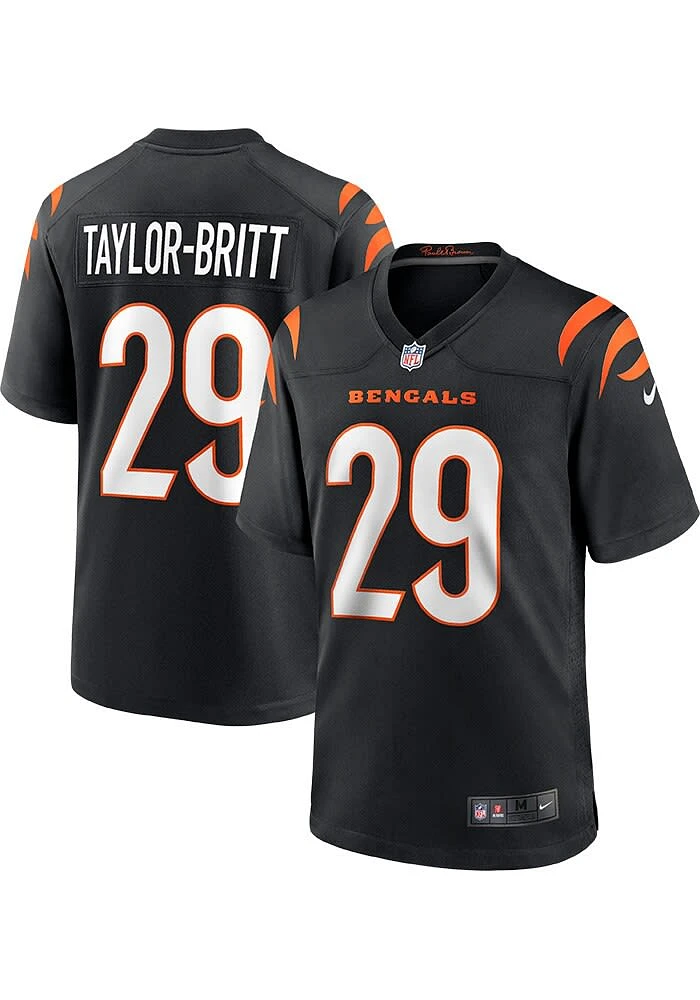 Cam Taylor-Britt  Nike Cincinnati Bengals Black Home Football Jersey