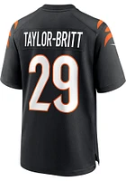 Cam Taylor-Britt  Nike Cincinnati Bengals Black Home Football Jersey