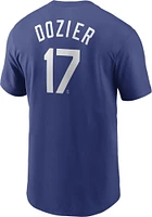 Hunter Dozier Kansas City Royals Blue Name Number Short Sleeve Player T Shirt