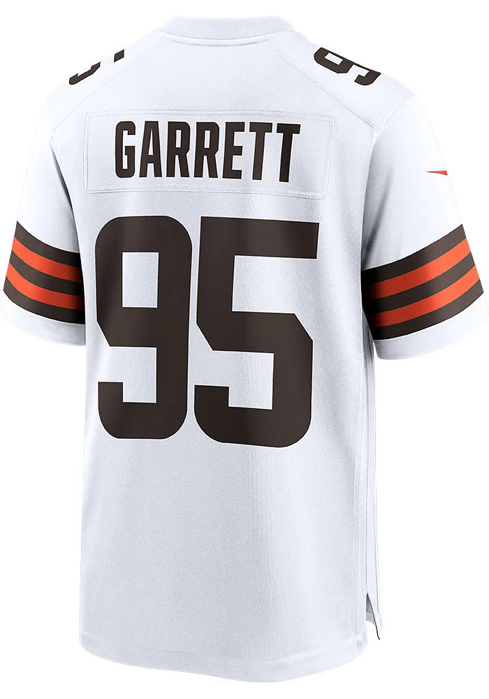 Myles Garrett Nike Cleveland Browns White Away Game Football Jersey