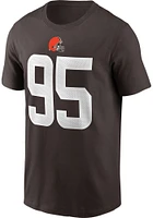 Myles Garrett Cleveland Browns Brown Primetime Short Sleeve Player T Shirt
