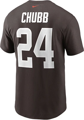 Nick Chubb Cleveland Browns Brown Primetime Short Sleeve Player T Shirt