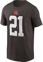 Denzel Ward Cleveland Browns Brown Primetime Short Sleeve Player T Shirt