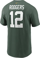 Aaron Rodgers Green Bay Packers Primetime Short Sleeve Player T Shirt