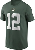 Aaron Rodgers Green Bay Packers Primetime Short Sleeve Player T Shirt