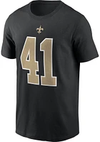 Alvin Kamara New Orleans Saints Black Primetime Short Sleeve Player T Shirt