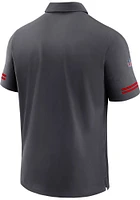 Nike Kansas City Chiefs Mens Grey Sideline Short Sleeve Polo