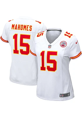 Patrick Mahomes  Nike Kansas City Chiefs Womens White Road Game Football Jersey