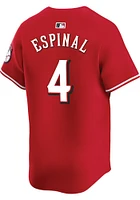 Santiago Espinal Nike Cincinnati Reds Mens Red Alt Limited Baseball Jersey