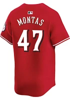 Frankie Montas Nike Cincinnati Reds Mens Red Alt Limited Baseball Jersey