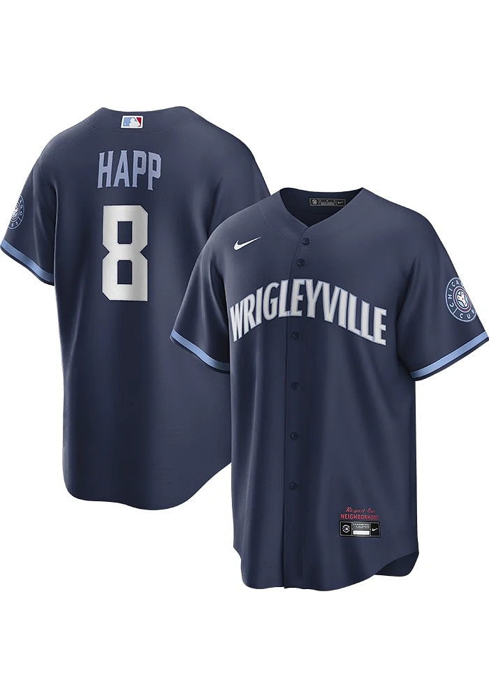 Ian Happ Chicago Cubs Mens Replica City Connect Jersey - Blue