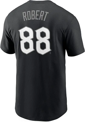 Luis Robert Chicago White Sox Black City Connect Short Sleeve Player T Shirt