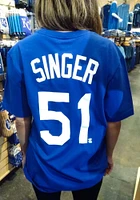 Brady Singer Kansas City Royals Blue Name And Number Short Sleeve Player T Shirt