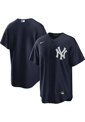 New York Yankees Mens Nike Replica Alt Jersey - Navy Blue