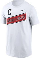 Shane Bieber Cleveland Guardians White Little League Short Sleeve Player T Shirt