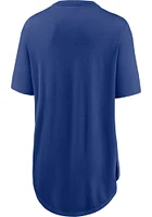 Nike Chicago Cubs Womens Blue Weekend Short Sleeve T-Shirt