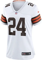 Nick Chubb  Nike Cleveland Browns Womens White Road Game Football Jersey