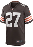 Kareem Hunt  Nike Cleveland Browns Brown Home Game Football Jersey