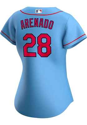 Nolan Arenado St Louis Cardinals Womens Replica Alternate Jersey - Light Blue