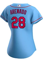 Nolan Arenado St Louis Cardinals Womens Replica Alternate Jersey - Light Blue