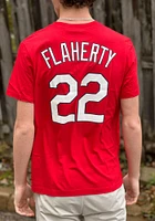 Jack Flaherty St Louis Cardinals Red Name And Number Short Sleeve Player T Shirt