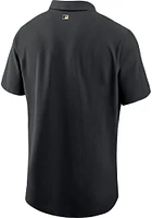 Nike Pittsburgh Pirates Mens Black Authentic Short Sleeve Polo